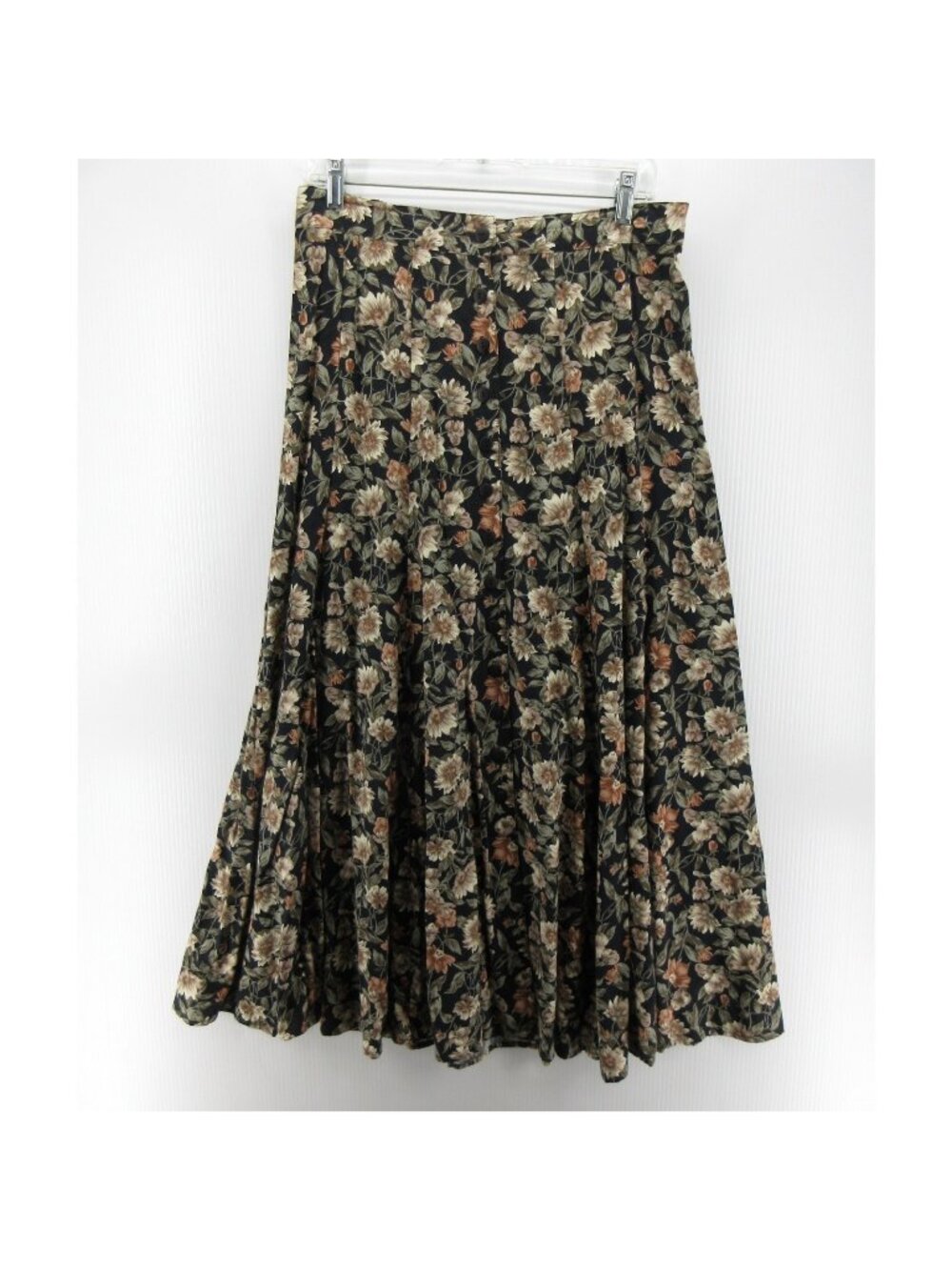 VINTAGE Express Skirt Large A-Line Floral Maxi Cottage 90s Grunge